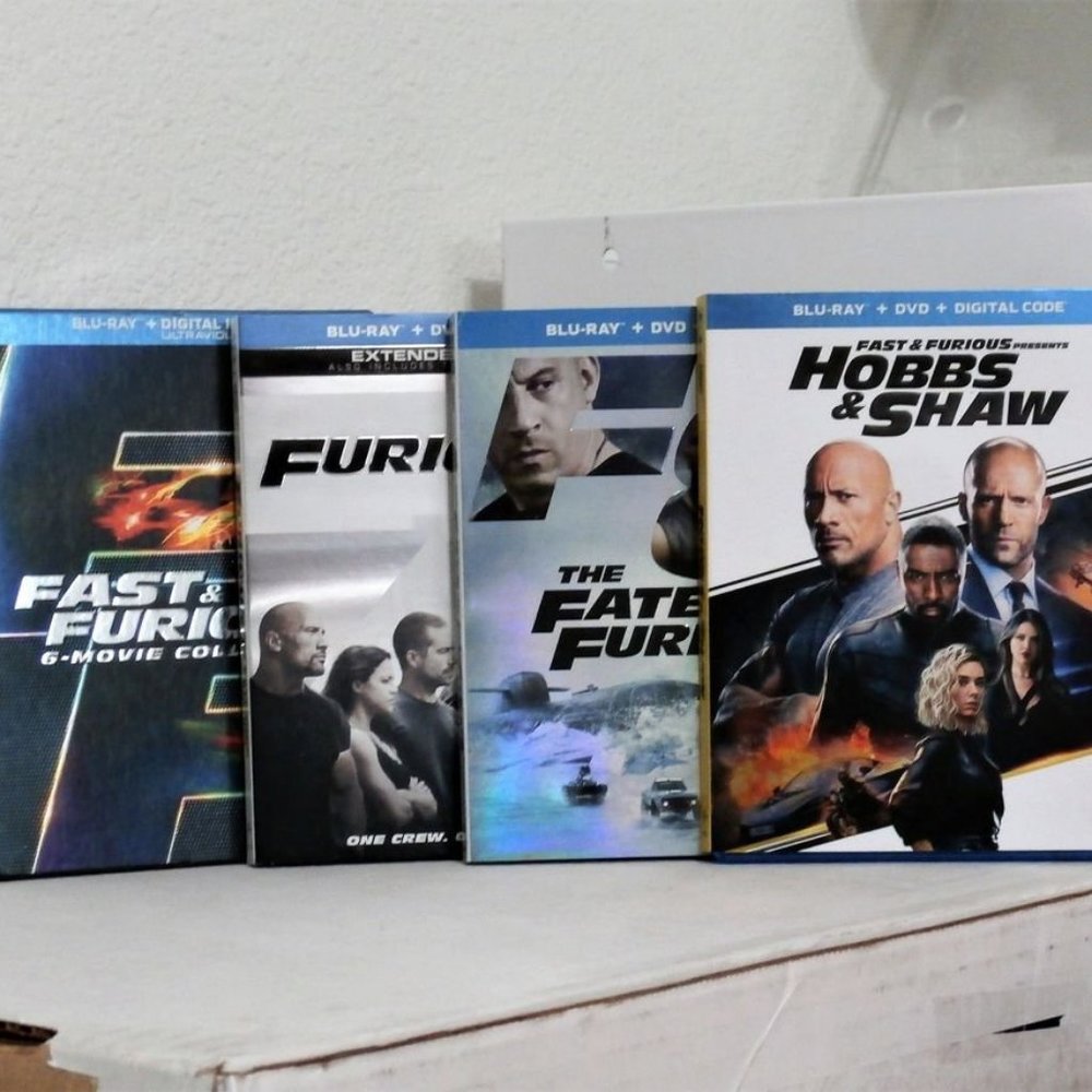 THE FAST AND THE FURIOUS 9 FILM COLLECTION BLU-RAY + DVD  DISC 12-Disc Set